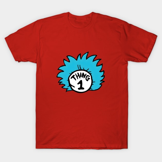 Thing 1 and thing 2 T-Shirt by Space wolrd